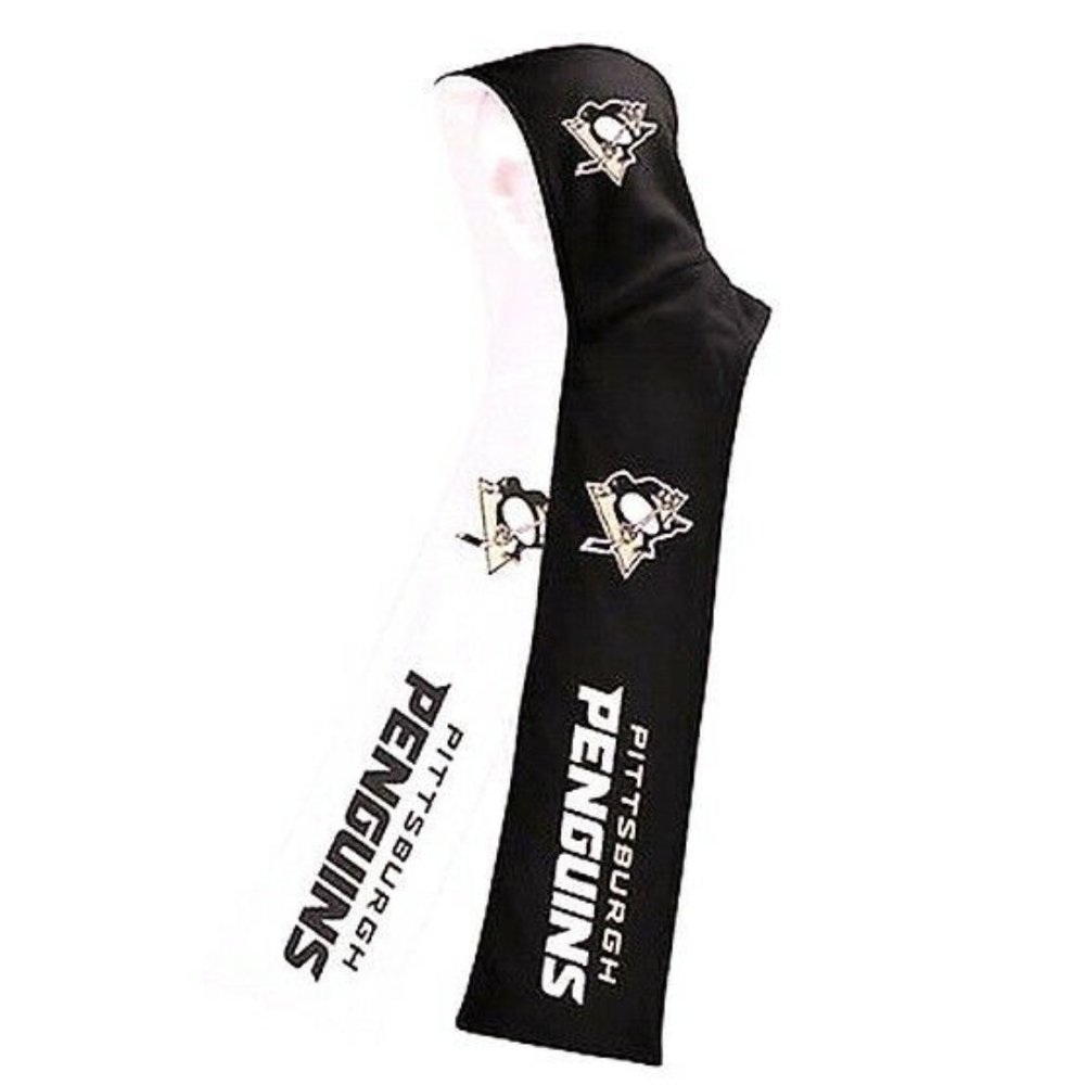 Pittsburgh Penguins Fleece Hoodie Two-Tone Reversible Scarf NHL Licensed NWT